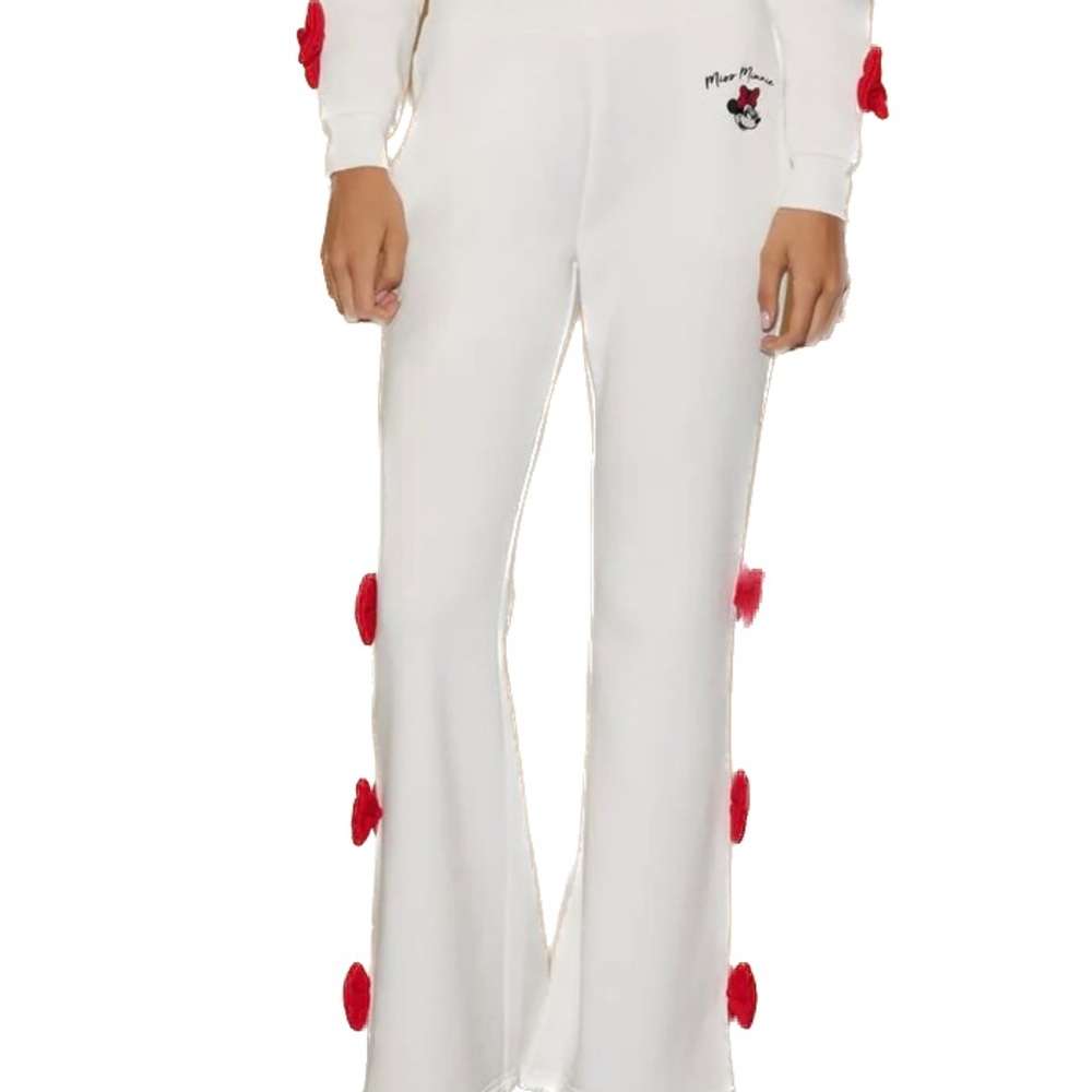 Minnie Mouse Bow Flared Sweatpants